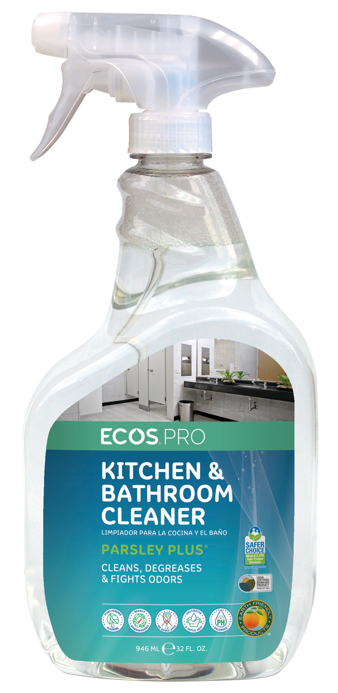 ECOS® Pro Parsley Plus® All Purpose Kitchen & Bathroom Cleaner Ecos
