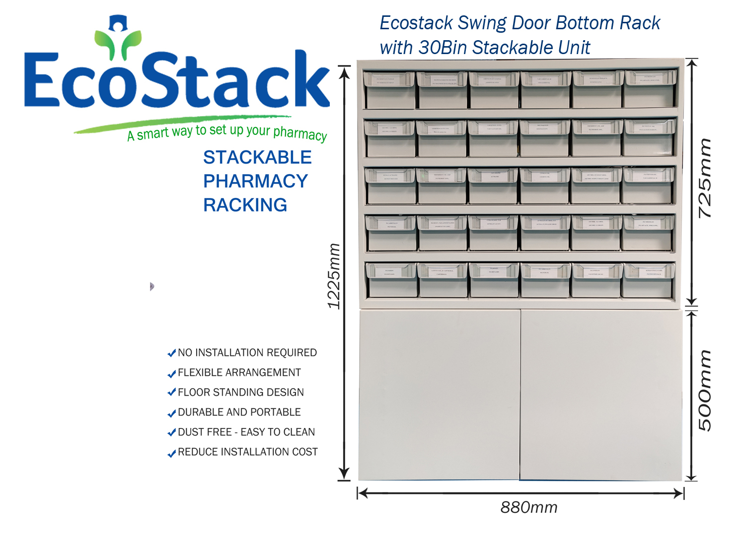Pharmacy storage Medicine rack India Pharmacy shelves India
