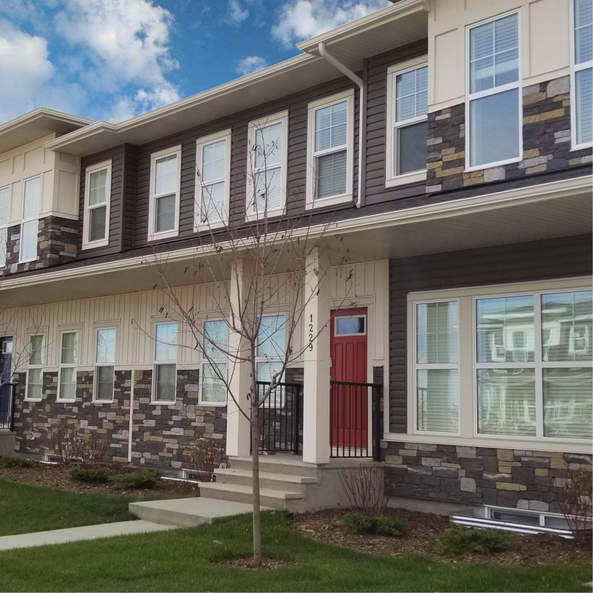 Carrington Townhomes Country Ridge Banff Trail Ecostone Products