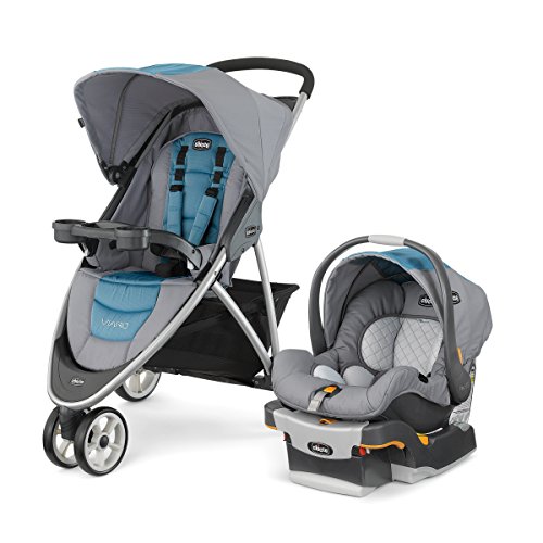 Chicco Viaro QuickFold Travel System Coastal Eco Stroller