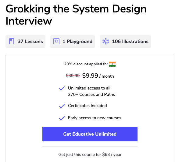 [40 OFF] Grokking the System Design Interview Coupon Educative.io