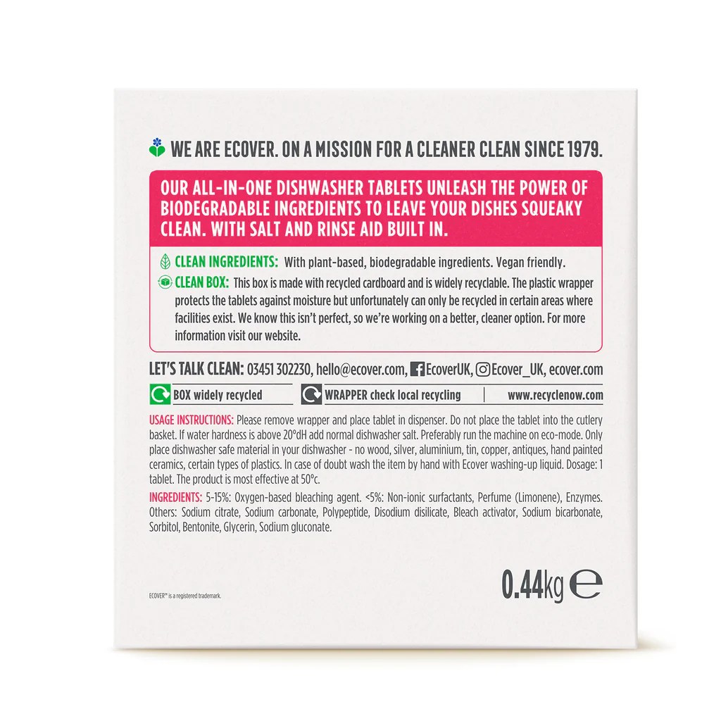 Dishwasher Tablets 22s Ecover Singapore