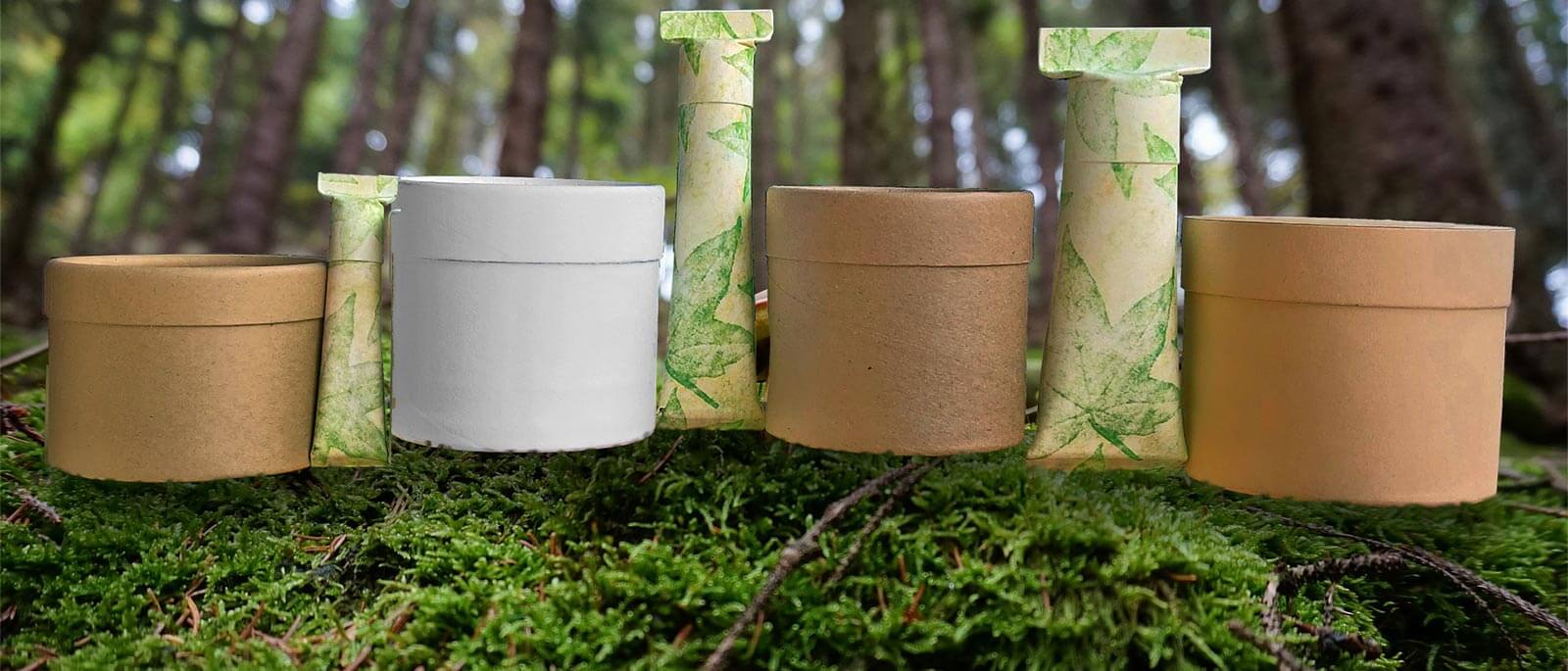 Paper Lip Balm Tubes & Jars Biodegradable Packaging.