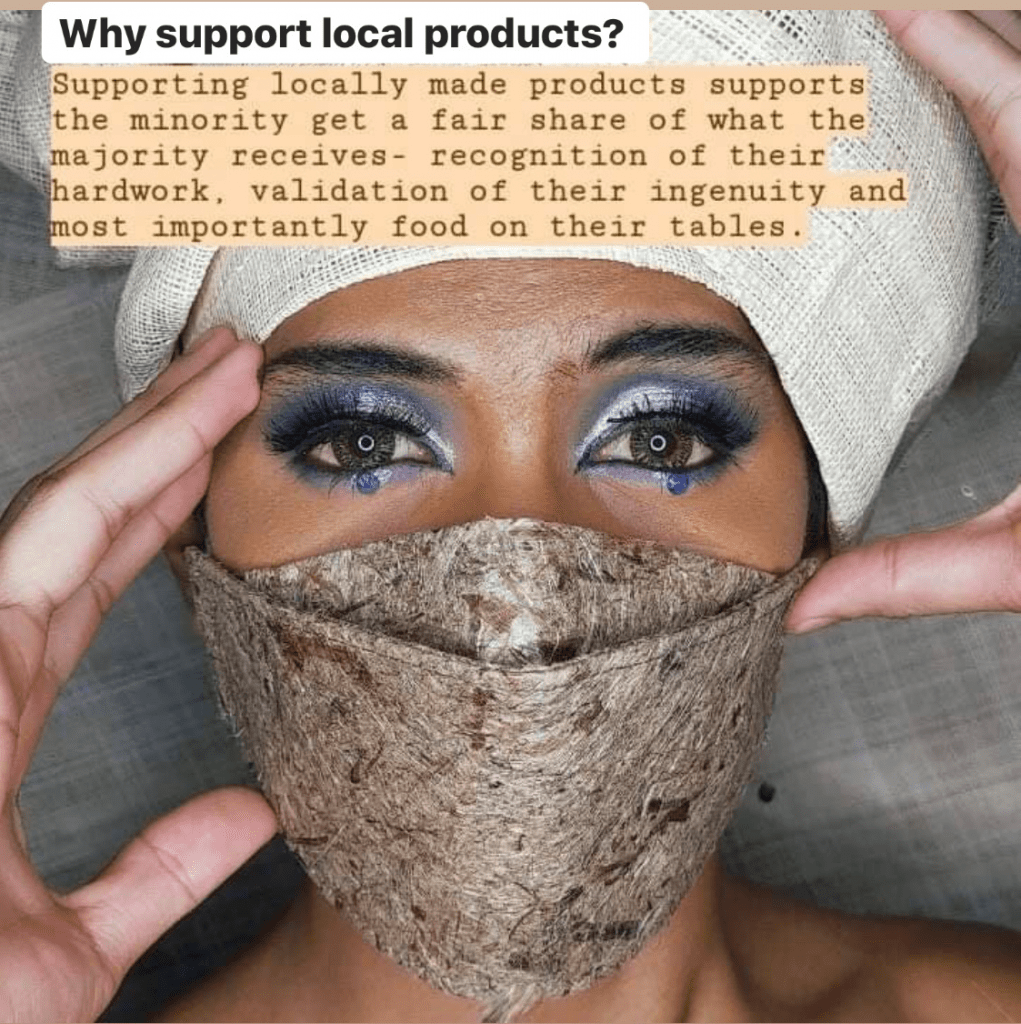 Contoured Abaca Face Mask (Reusable) Eco Warrior PH