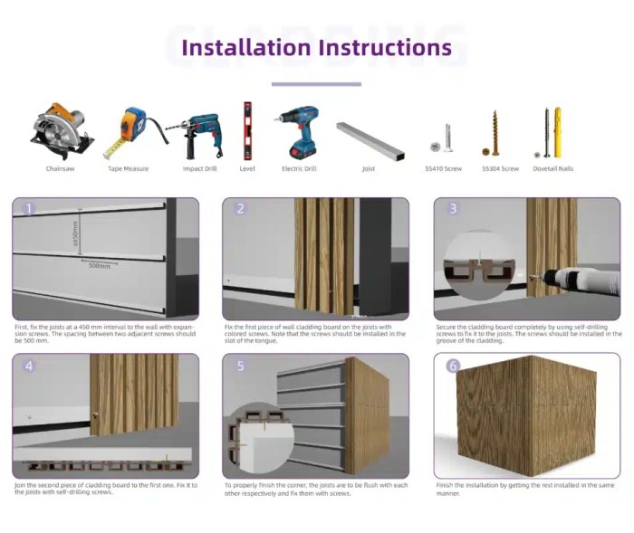How to install WPC interior wall cladding easily