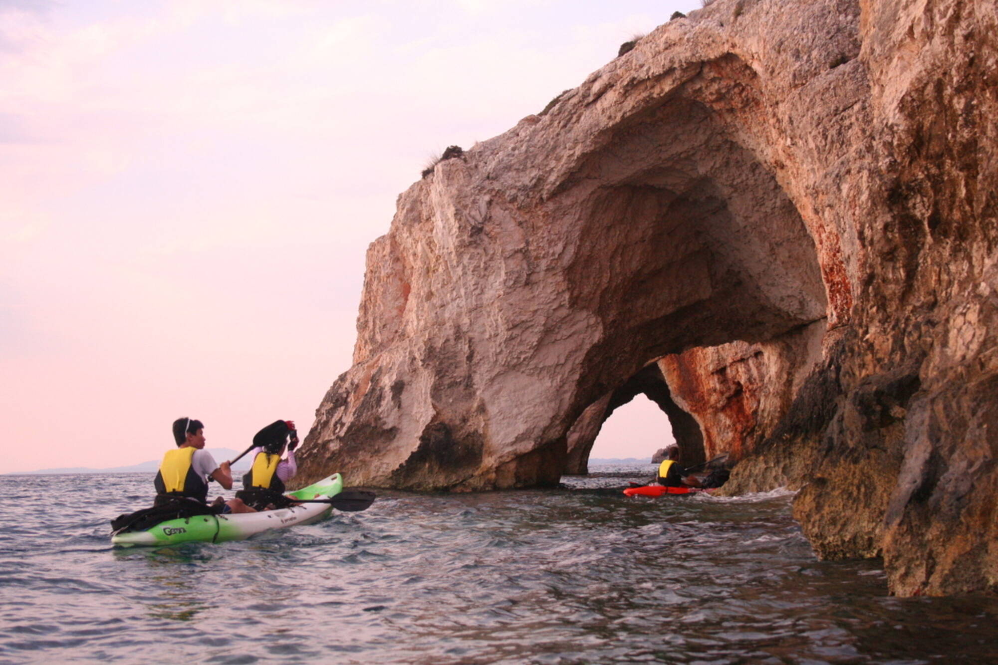 Kayak adventure tour in the Blue Caves of Zakynthos Zante
