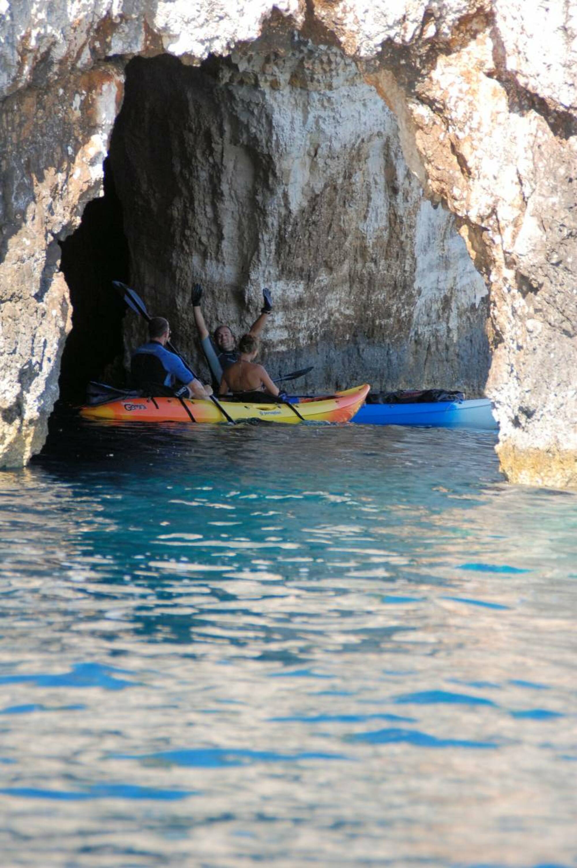 Kayak adventure tour in the Blue Caves of Zakynthos Zante