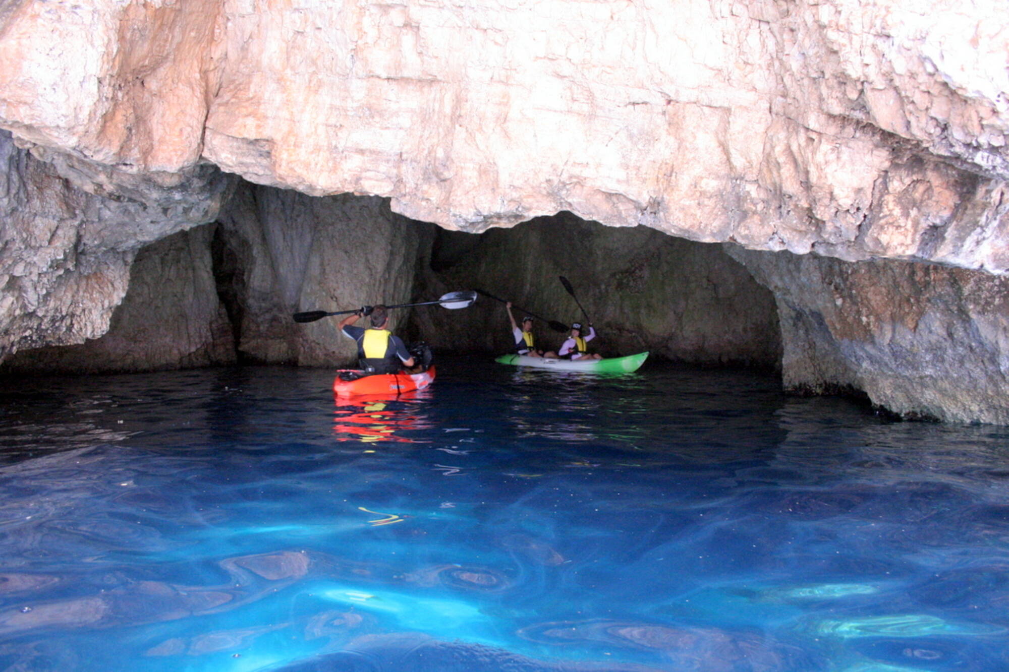 Kayak adventure tour in the Blue Caves of Zakynthos Zante