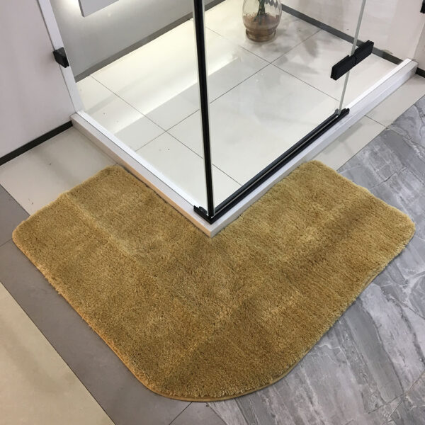 L shaped corner rug for H framed sliding shower High quality rugs
