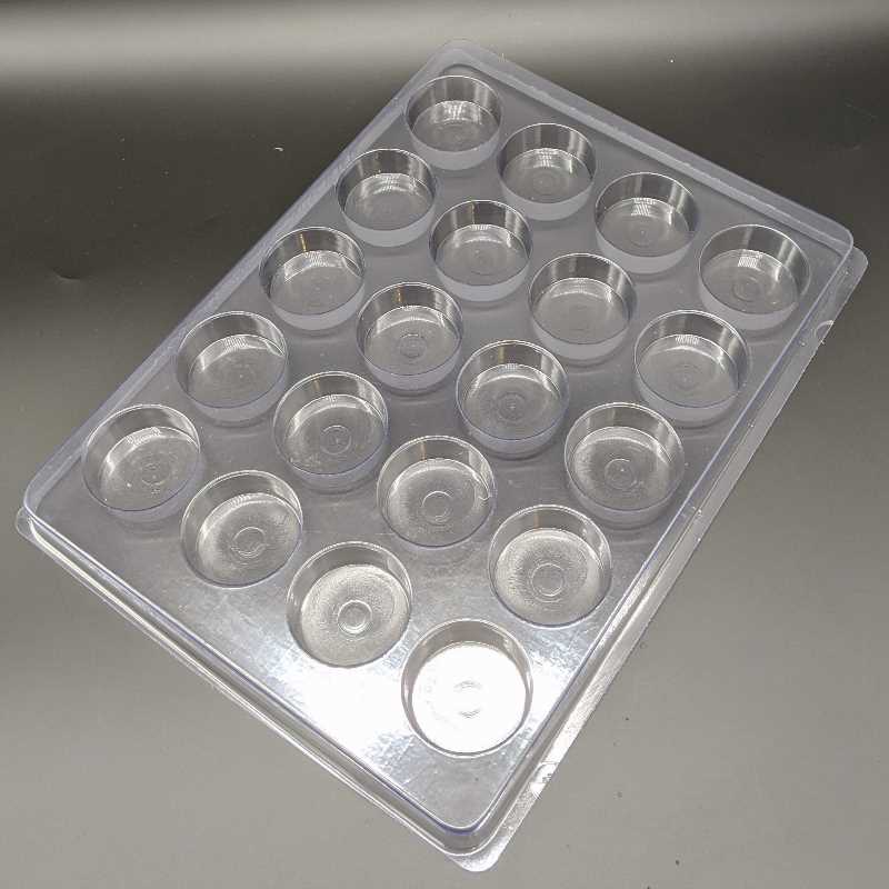 Round Cavity Clear Plastic Trays 1.63 Diameter X .63 Engineered
