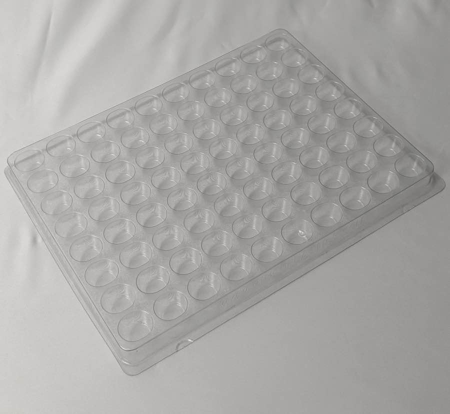 Oval Cavity Clear Plastic Trays 12 X 9 X .75 Engineered Components