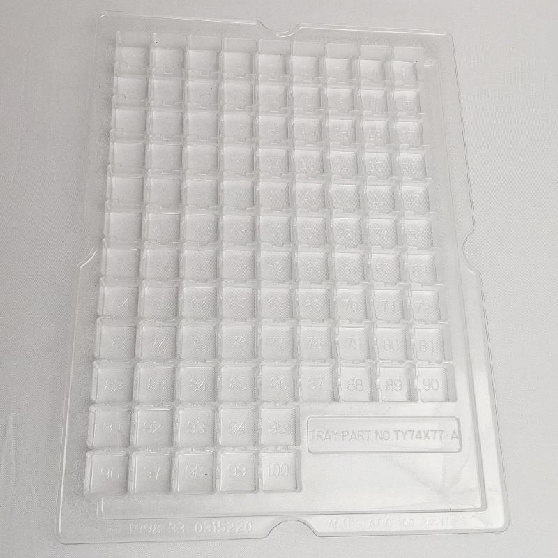 AntiStatic Disposable Shipping Tray .77 X .74 X .40 Engineered