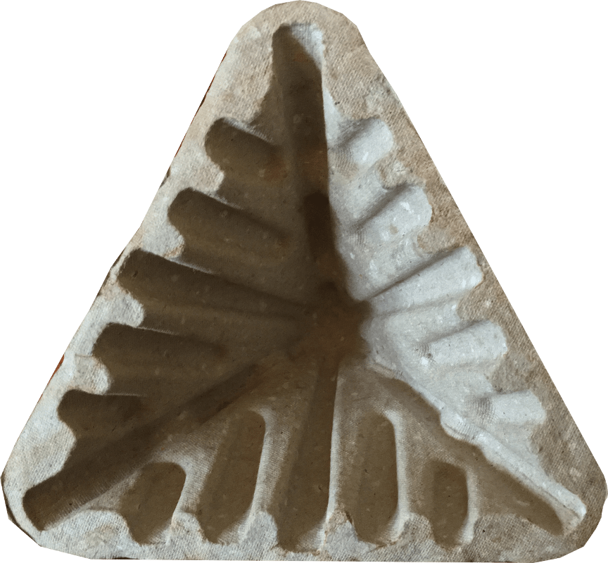 Stock Corner Guards Molded Pulp Packaging