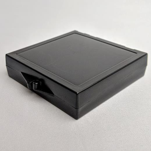 ESD Plastic Box 2.5" X 2.5" Stock Conductive Hinged Box