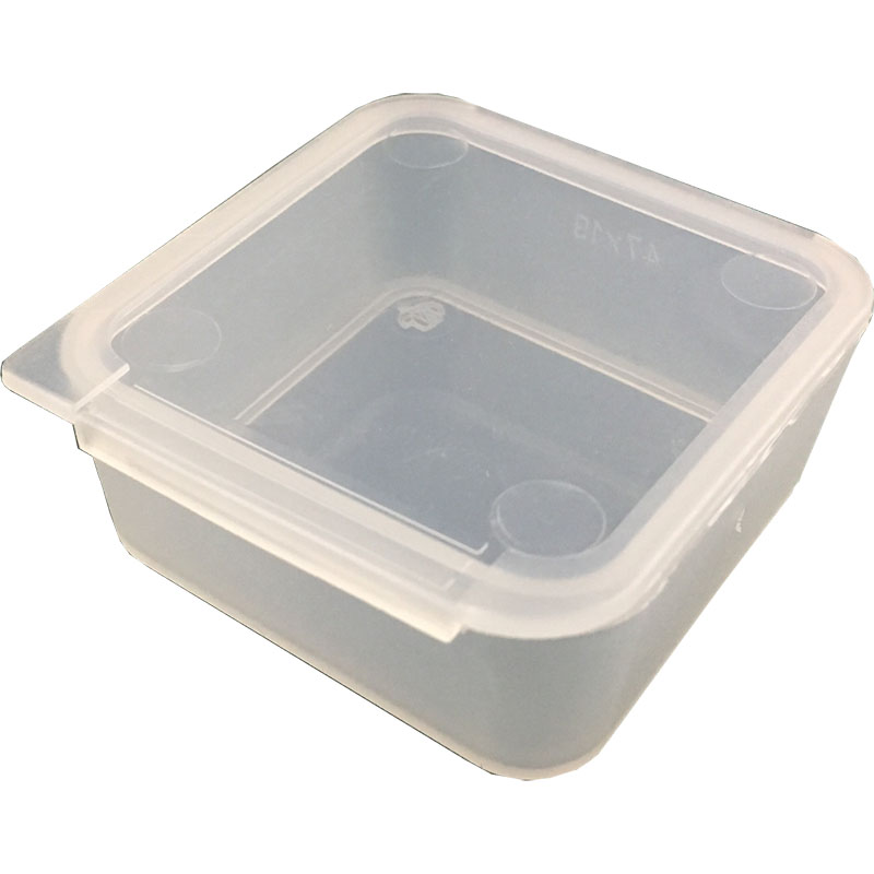 Hinged Plastic Box 2" X 2" Polypropylene Transparent Plastic Container