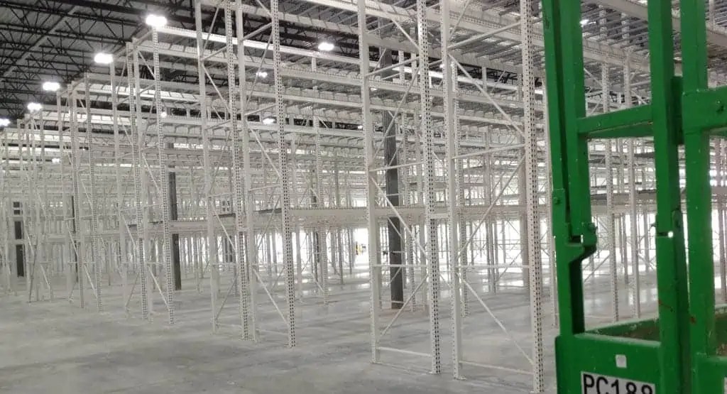 Used Steel King White Teardrop Pallet Rack 48" x 20' 96/144"