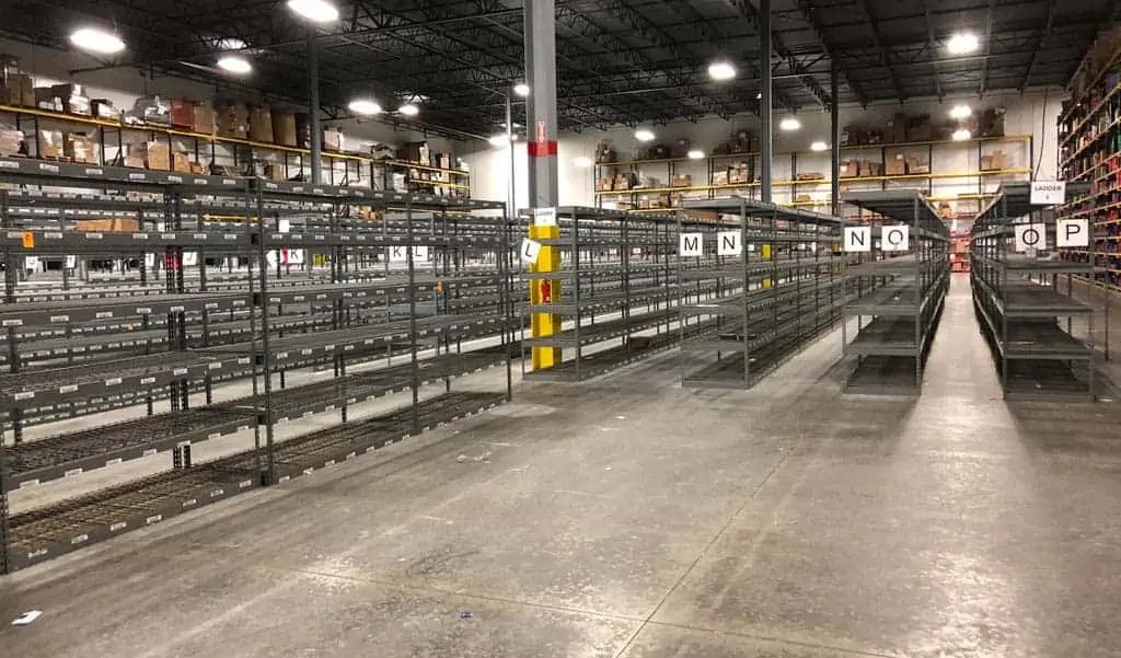 Used Rivet Shelving 30/48"D x 72"W x 7'H