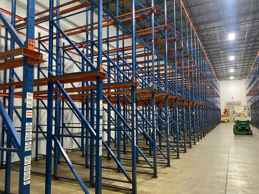 Used Frazier Structural DriveIn Rack 4 Deep x 3 High