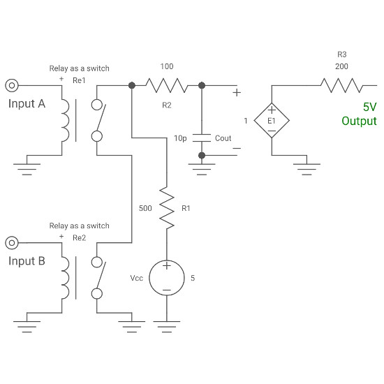 NAND Gate Using Switches