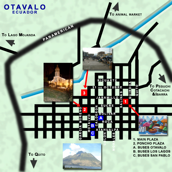 Street Map of Otavalo Ecuador resources