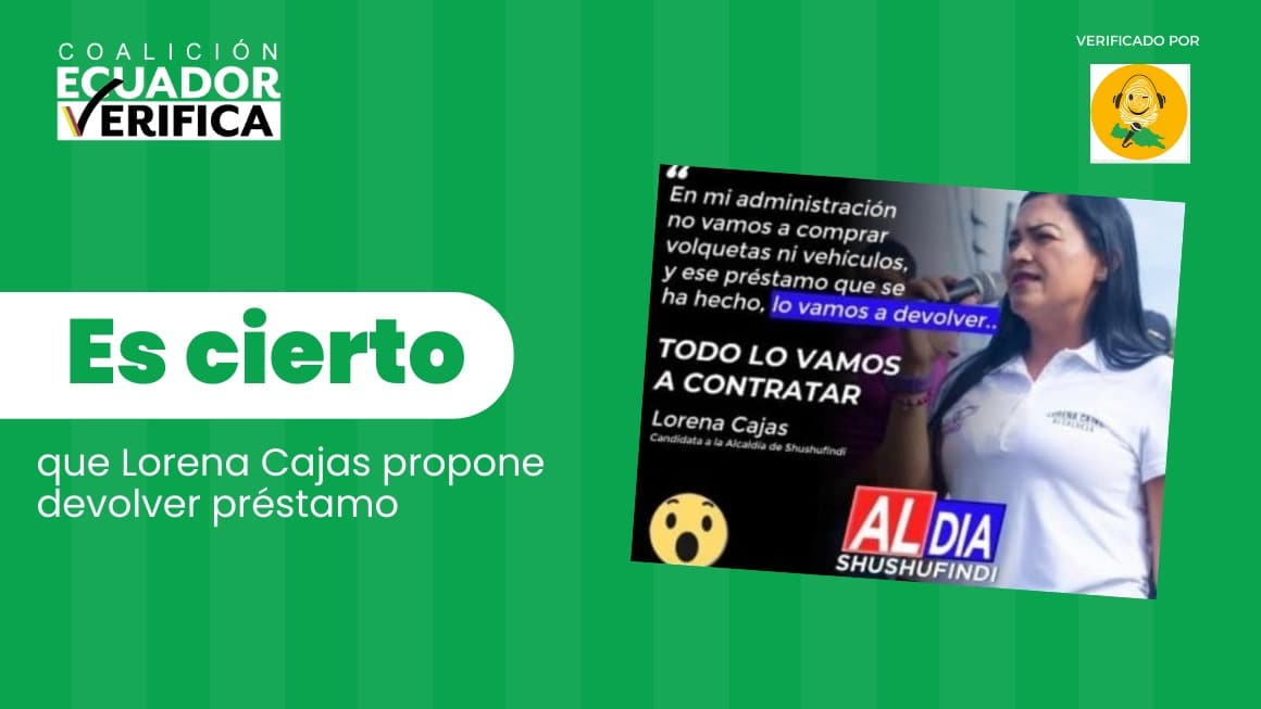 Candidata a la Alcaldía de Shushufindi si propone devolver préstamo al