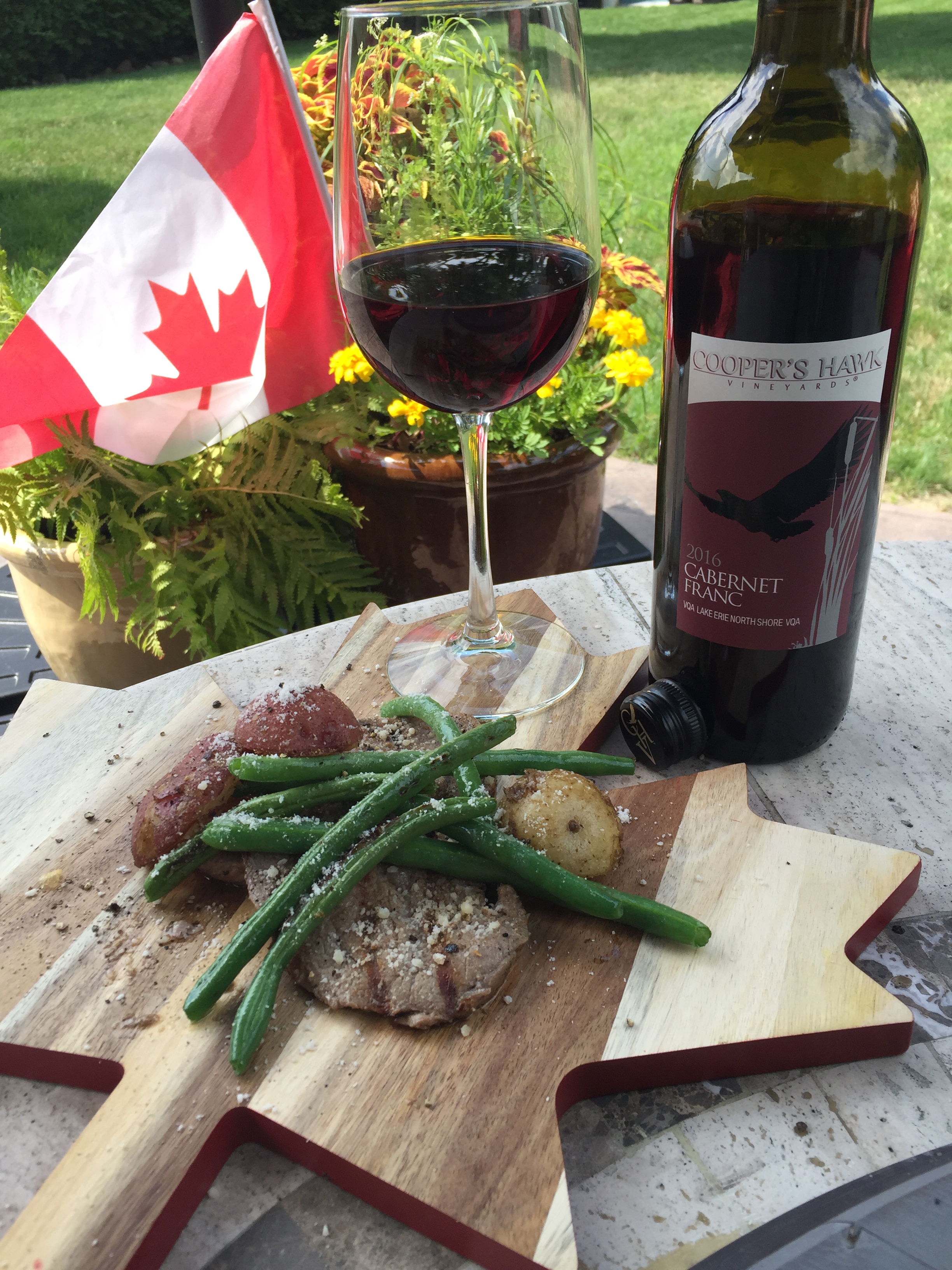 Cooper’s Hawk Vineyards 2016 Franc with Spicy Lime Marinated