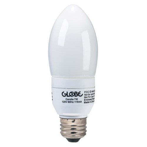 Buy Globe 4753101 7Watt BType Compact Fluorescent Chandelier Light