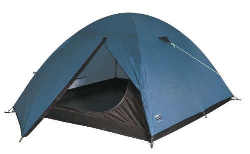 High Peak Zelt Kansas 3, blau/dunkelbraun, 210 x 285 x 120 cm, 10070, 3