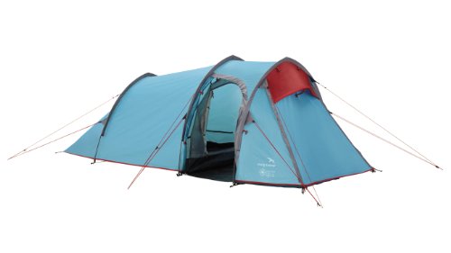 Easy Camp Tunnel Zelt Star 200 Plus, blau/rot, 120045, 2 Personen
