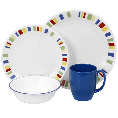 Corelle Livingware Memphis 16Piece Dinnerware Set Service 4