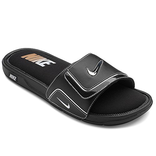 Nike Comfort Slide 2 Men Slider Black/White/Metallic Silver 415205002 (SIZE 7) Toys Games