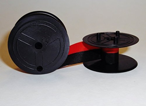 Compatible Sharp Electronic Calculator Ribbon Twin Spool Black and Red