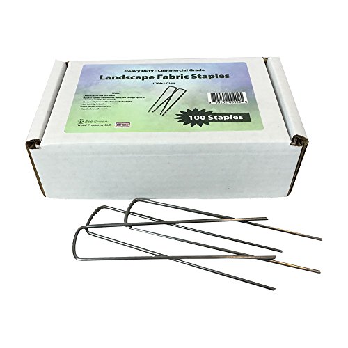 Landscape Fabric Staples 100 Ct Commercial Grade Yard Stakes