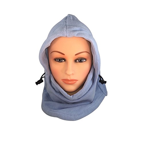 Novasport Women's Balaclava Hooded Face Mask Fleece (Baby Blue) Apparel