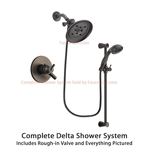 Where to buy Delta Trinsic Bronze Finish Dual Control Shower Faucet System Package with