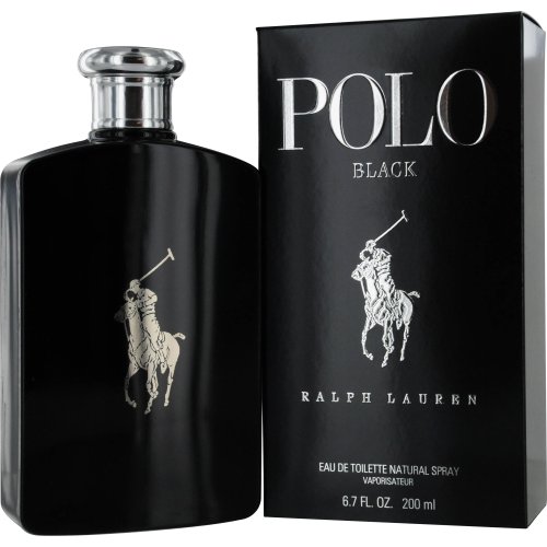 Polo Black by Ralph Lauren for Men Eau De Toilette Spray, 6.7 Ounce