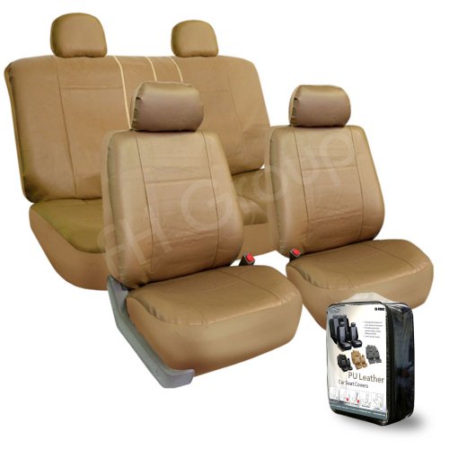 FH PU005114 Exquisite Leather Car Seat Covers Airbag compatible and