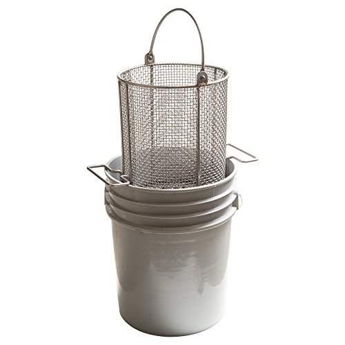 AnySizeBasket DND095RND120C04S 304SS DipAndDrain Mesh Basket