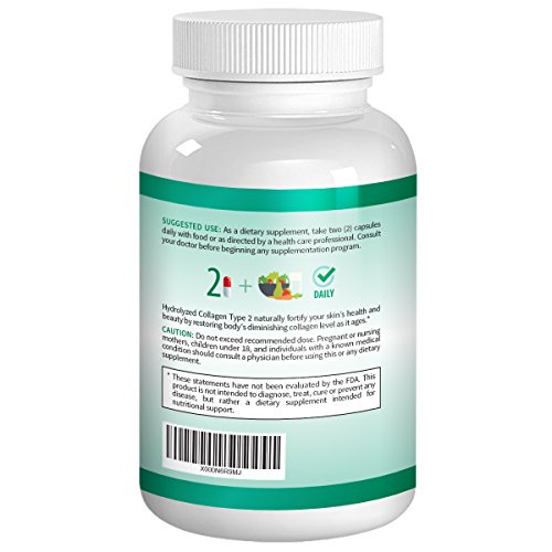 Activa Naturals Collagen Type 2 Hydrolyzed 1000mg Supplement with