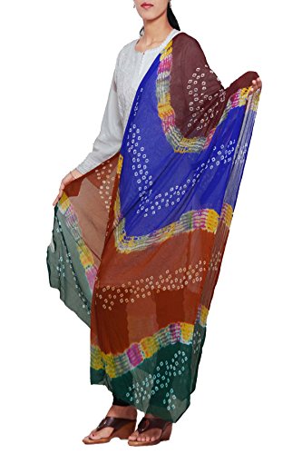 Unnati Silks Women Casual Multicolor Chiffon Dupatta Price In India