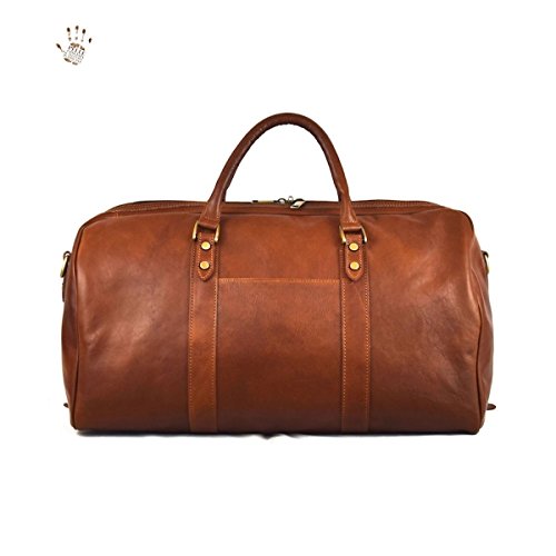 Leather Travel Bag Brown Made In Italy All Travel Bag