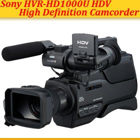 Sony HVR-HD1000U Digital High Definition HDV Camcorder + HUGE