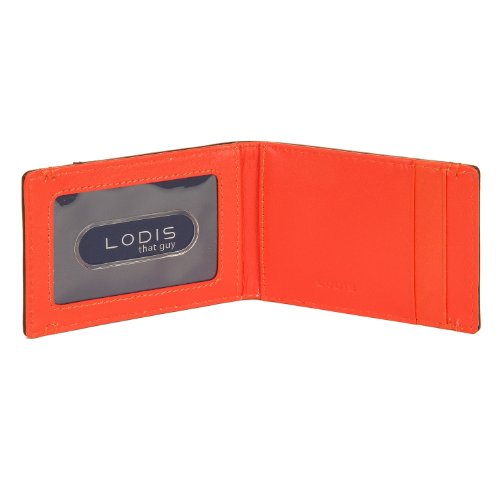 Lodis Accessories Men's BiFold Money Clip Orange Wallet Apparel