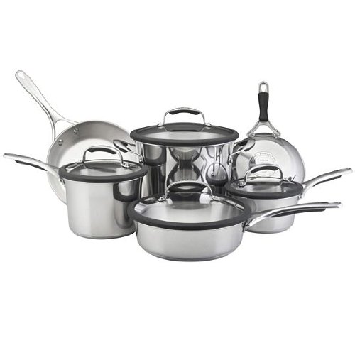 ! Discount Cookware Sets KitchenAid 10pc. Cookware Set Stainless