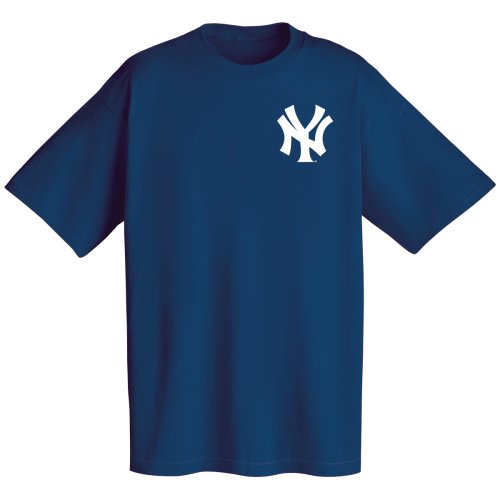 New York Yankees Official Wordmark Short Sleeve TShirt Majestic Tees