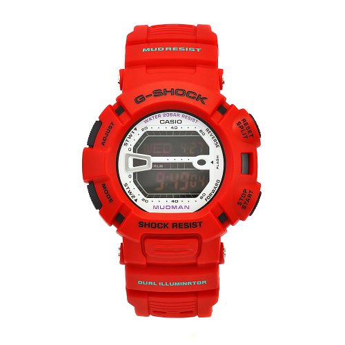 Casio Men’s G9000MX4 GShock Mudman Red Rubber Mud And Shock Resistant
