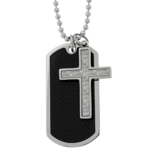 Cross Dog Tag Pendant
