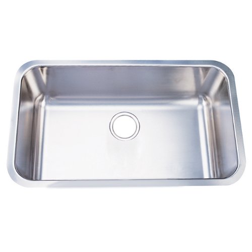 18 Inch Wide Kitchen Sink Kingston Brass GKUS3018 Undermount Single Bowl Kitchen Sink 30Inch