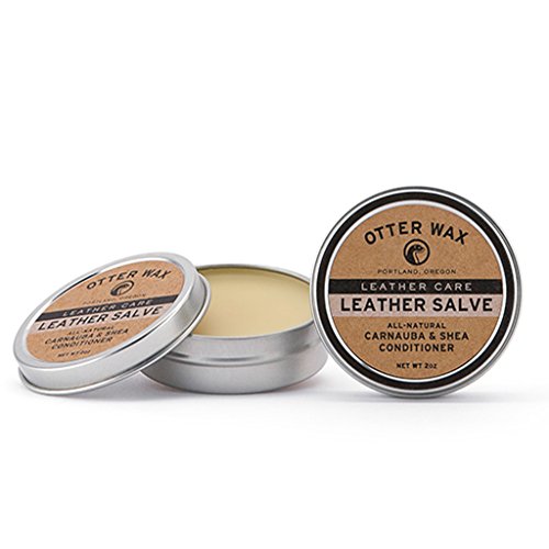 Leather Salve All Natural Leather Conditioner by Otter Wax 2oz Tin