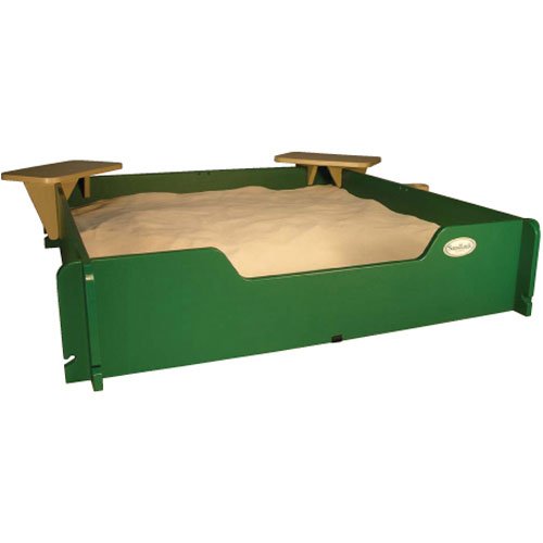 Cheap Buy Best Playard 4' Square Sandbox by SandLock